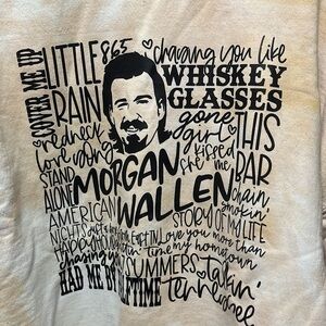 MORGAN Wallen- Custom Made Tan Bleached Crewneck Sweatshirt